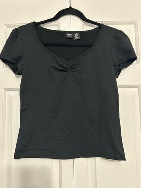 Y2K Mossimo Black Short Sleeve V-Neck Tee